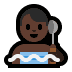 🧖🏿‍♂️ man in steamy room: dark skin tone display on Windows